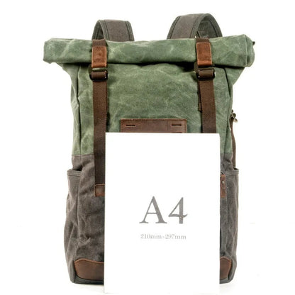 Retro Bag Oil Wax Canvas Backpacks by RiderOut™