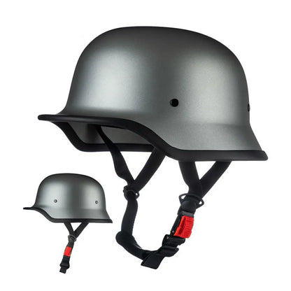 Vintage Classic German Retro Motorcycle Helmet by RiderOut™