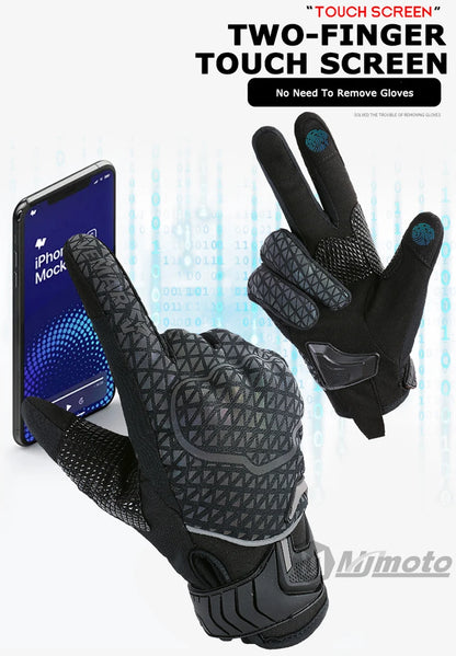 Warm Reflective Motorcycle Riding Gloves by RiderOut™
