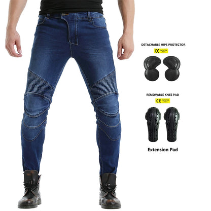Denim Motorcycle Riding Jeans Trousers by RiderOut™