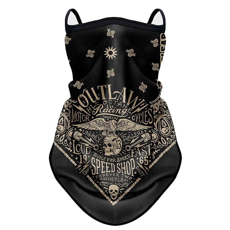 Retro Motorcycle Anti-UV Outdoor Bandana by RiderOut™