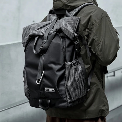 Roll Top Travel Expandable Large Capacity Backpack by RiderOut™