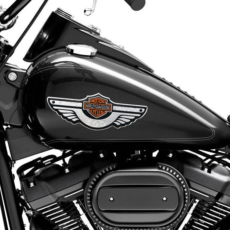 Metal Classic HD Motorcycle Logo Stickers by RiderOut™