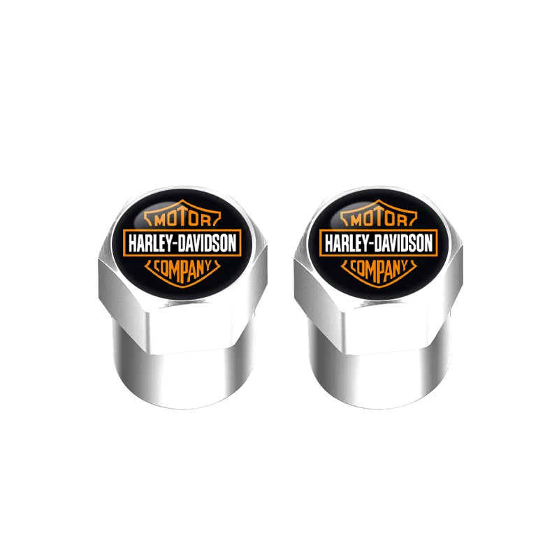 HD Logo Motorcycle Suede Key Rings Keychain & Tire Valve Stem Caps by RiderOut™