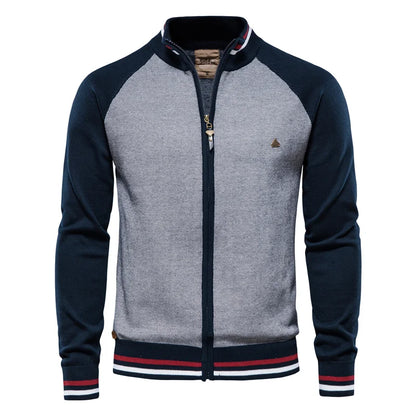 Spliced Cardigan Casual High Quality Cotton Jacket by RiderOut