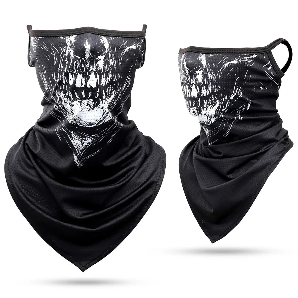 Skull Hanging Ear Bandana by RiderOut™