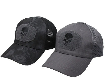 Punisher Skull Camouflage Baseball Cap by RiderOut™