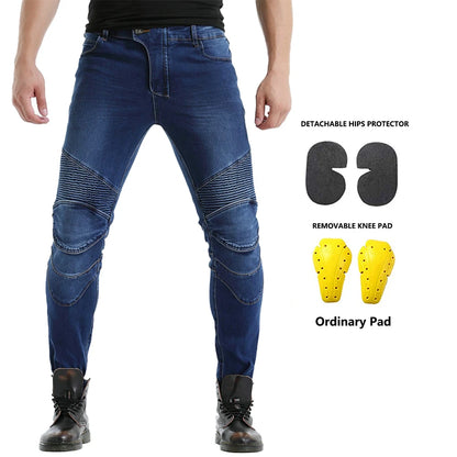 Denim Motorcycle Riding Jeans Trousers by RiderOut™