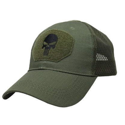 Punisher Skull Camouflage Baseball Cap by RiderOut™