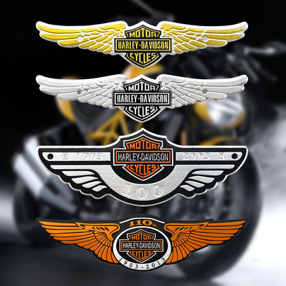 Metal Classic HD Motorcycle Logo Stickers by RiderOut™