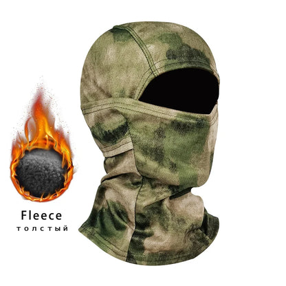 Winter Fleece Warm Camouflage Motorcycle Bandana by RiderOut™