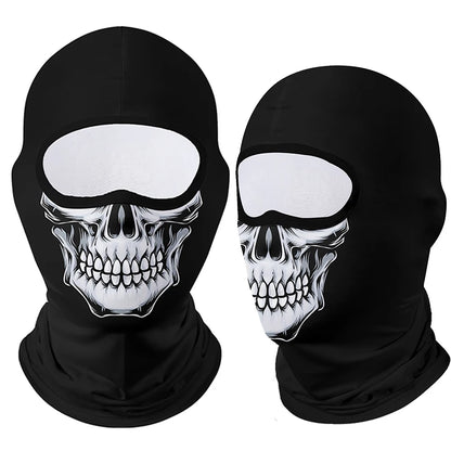 Moto Clown Ghost Skull Mask Breathable Bandana by RiderOut