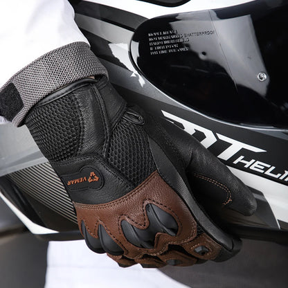 Genuine Sheepskin Leather Motorcycle Gloves by RiderOut™