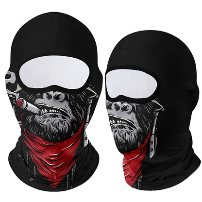 Moto Clown Ghost Skull Mask Breathable Bandana by RiderOut