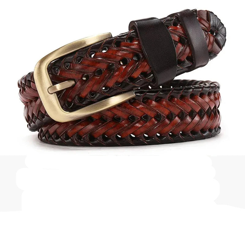 Genuine Leather Braided Vintage Belts by RiderOut
