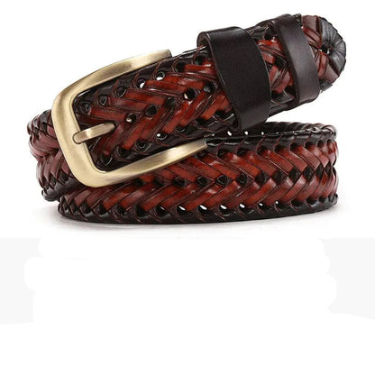 Genuine Leather Braided Vintage Belts by RiderOut