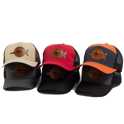 Shark Leather Label Baseball Cap by RiderOut™