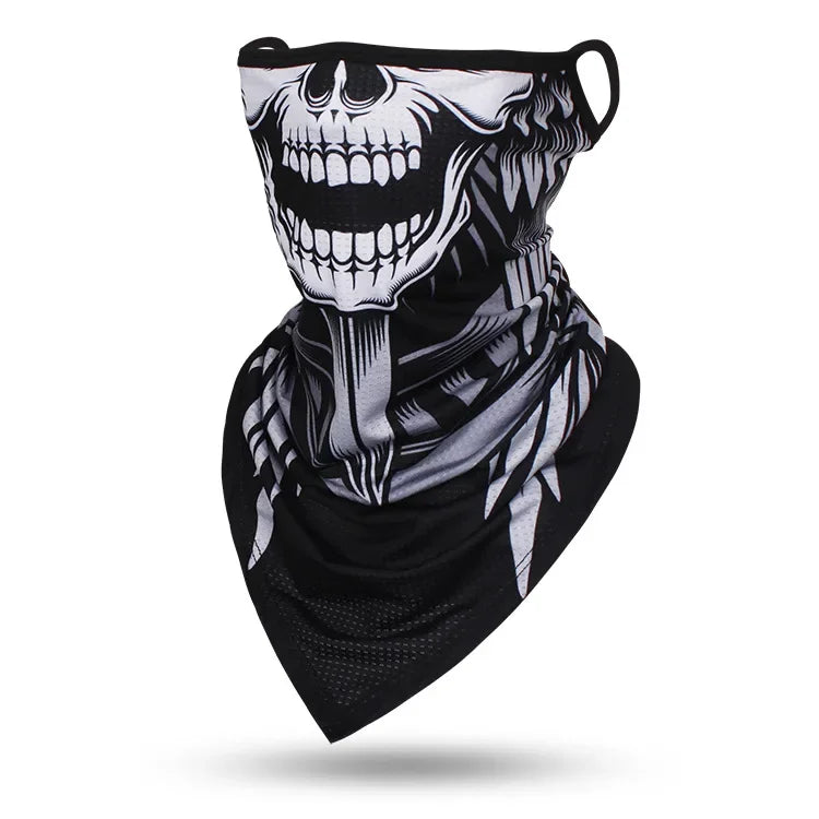 Skull Breathable Hanging-ear Bandana by RiderOut™