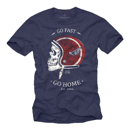 Vintage Motorcycle Helmet Biker T-shirt by RiderOut™