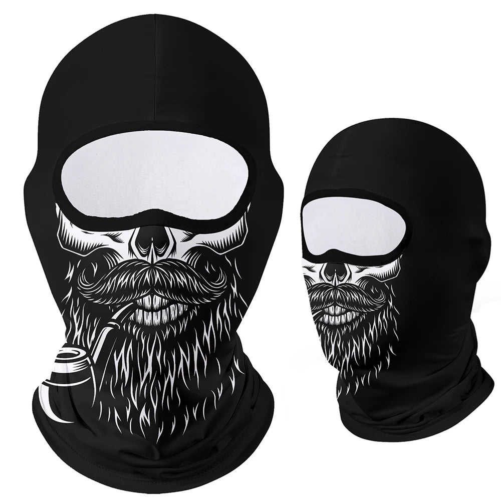 Moto Clown Ghost Skull Mask Breathable Bandana by RiderOut