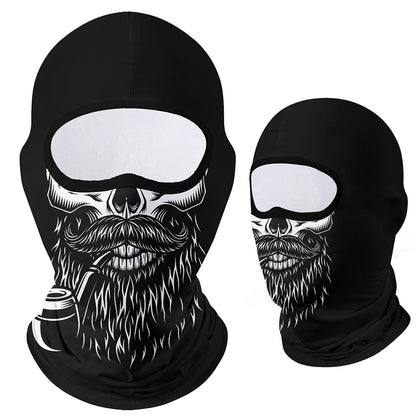 Moto Clown Ghost Skull Mask Breathable Bandana by RiderOut