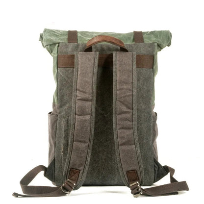 Retro Bag Oil Wax Canvas Backpacks by RiderOut™