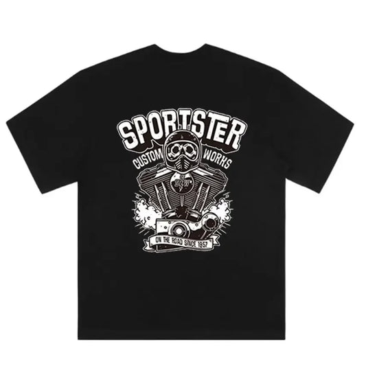 Black Sportster HD Engine American Vintage T-shirt by RiderOut™