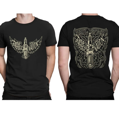 Black Motorcycle Speed Junkies T-shirt by RiderOut™