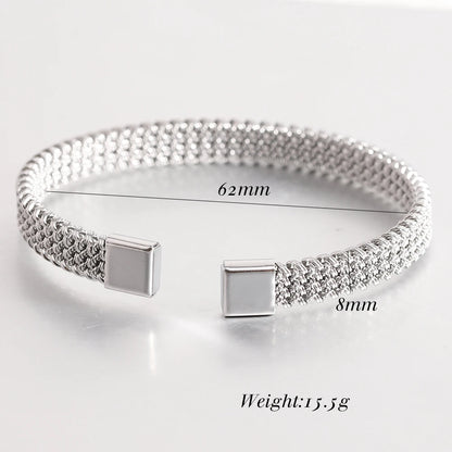 Woven Flat Mesh C-Shaped Chain Bracelet by RiderOut™