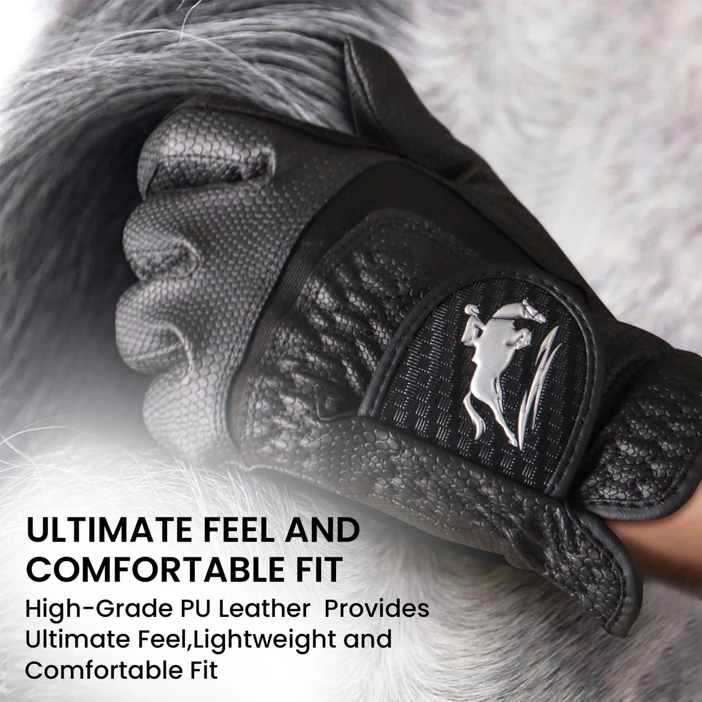 Premium PU Leather Riding Gloves by RiderOut