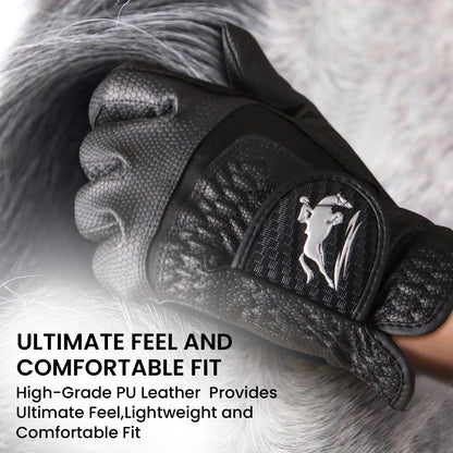 Premium PU Leather Riding Gloves by RiderOut