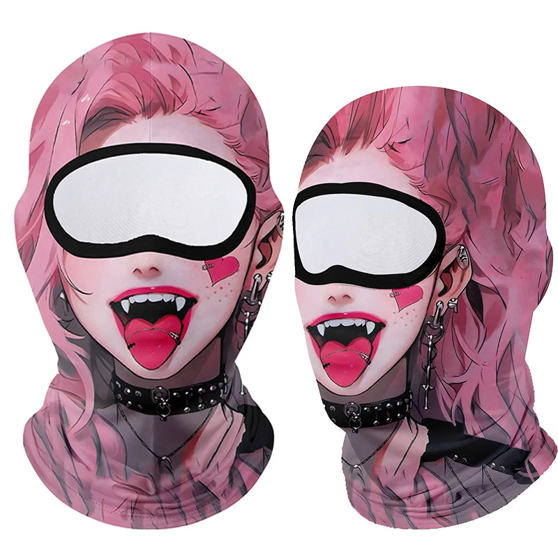 Moto Clown Ghost Skull Mask Breathable Bandana by RiderOut