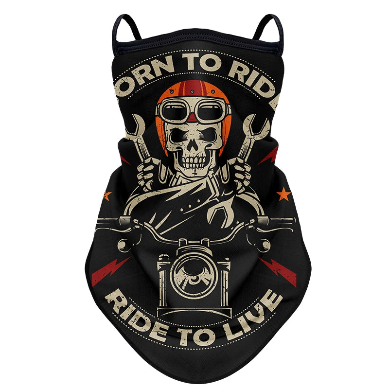 Retro Motorcycle Anti-UV Outdoor Bandana by RiderOut™