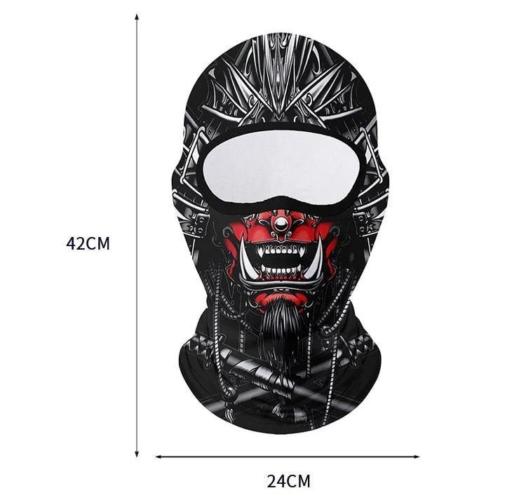 Moto Clown Ghost Skull Mask Breathable Bandana by RiderOut