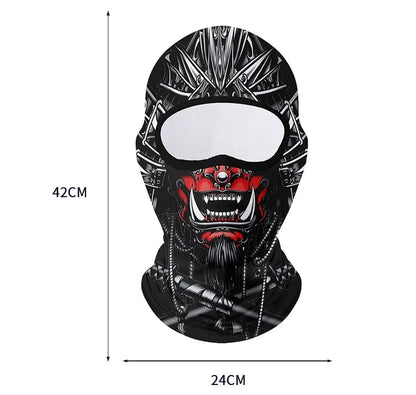 Moto Clown Ghost Skull Mask Breathable Bandana by RiderOut