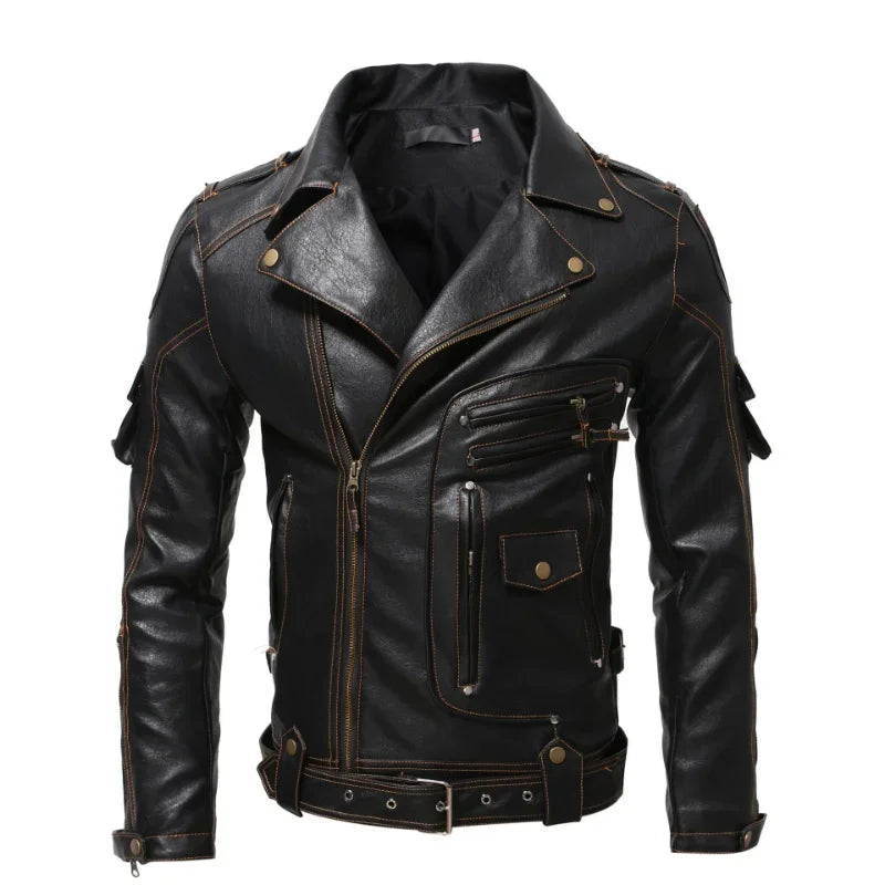 Vintage Ghost Rider Motorcycle Multi-zip Jacket by RiderOut