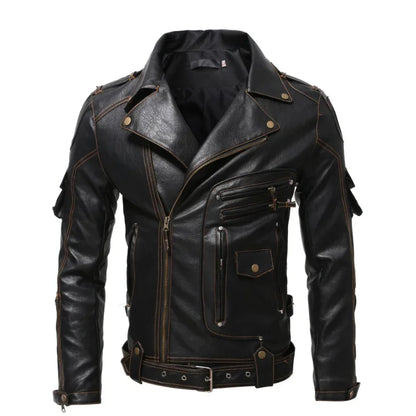 Vintage Ghost Rider Motorcycle Multi-zip Jacket by RiderOut