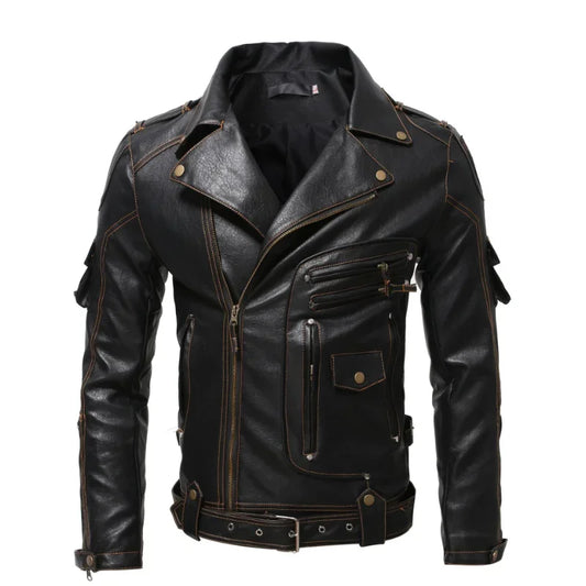 Vintage Ghost Rider Motorcycle Multi-zip Jacket by RiderOut