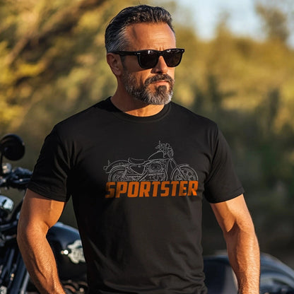 Black HD Sportsters Motorcycle T-Shirt by RiderOut™