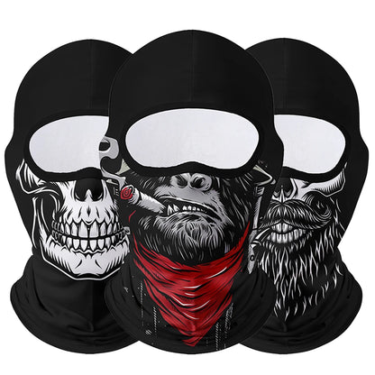 Moto Clown Ghost Skull Mask Breathable Bandana by RiderOut