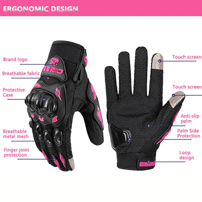 Summer Lady Pink Motorcycle Gloves by RiderOut™