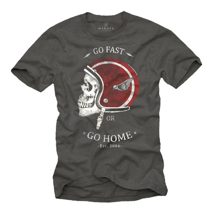 Vintage Motorcycle Helmet Biker T-shirt by RiderOut™