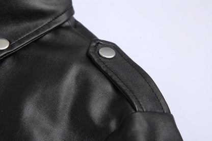 Slim Fit PU Leather Motorcycle Jacket by RiderOut