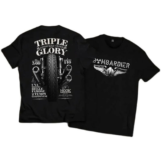 American Retro Vintage Motorcycle T-shirt by RiderOut™