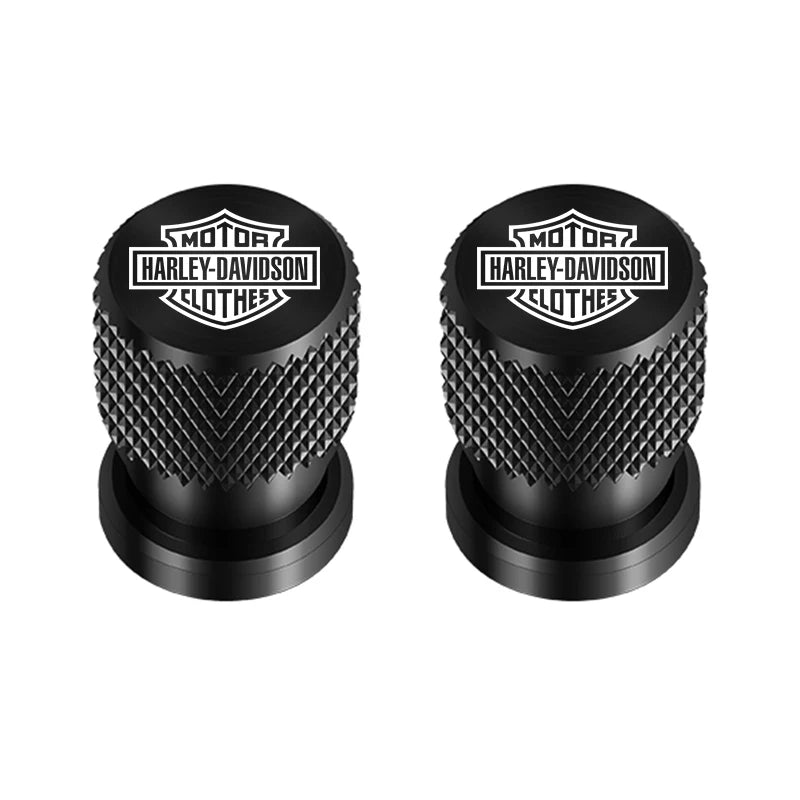 Metal Motorcycle Key Rings Keychain & Tire Valve Stem Caps for HD by RiderOut™