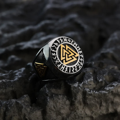 Viking Letter Retro Ring by RiderOut™