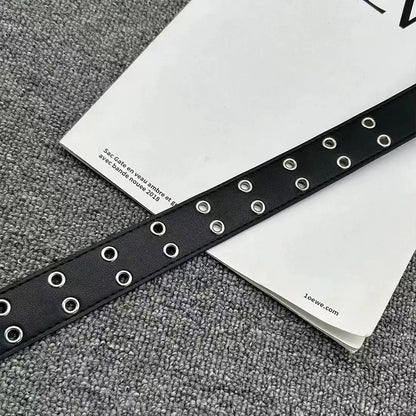 Black PU Leather Punk Style Belt by RiderOut™