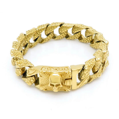 Gothic Skull Curb Chain Bracelets by RiderOut™
