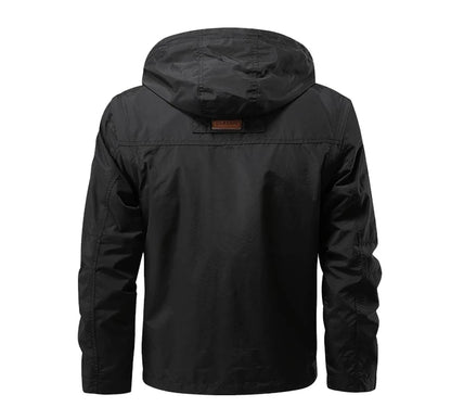 Multi-pocket Windbreaker Hooded Jacket by RiderOut