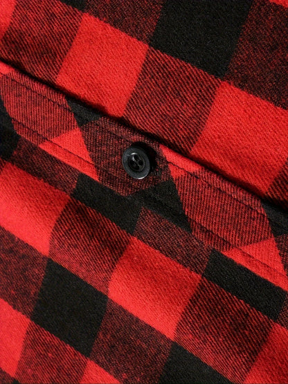 Long Sleeved Plaid Hooded by RiderOut